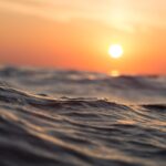 ocean, sea, waves, dawn, dusk, seascape, sun, sunrise, nature, sunset, water